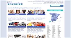 Desktop Screenshot of poneranuncios.com