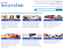 Tablet Screenshot of poneranuncios.com